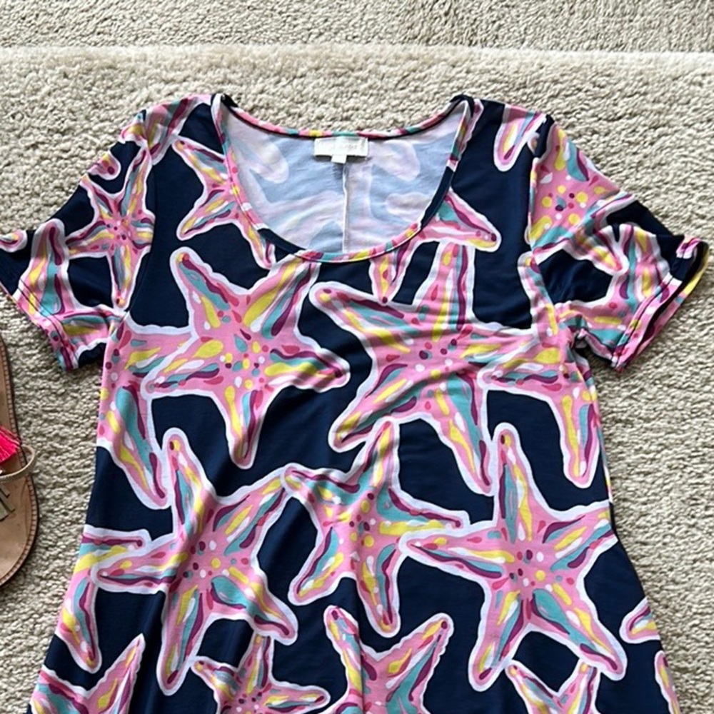 Simply Southern Starfish Print Dress - Picture 2 of 7